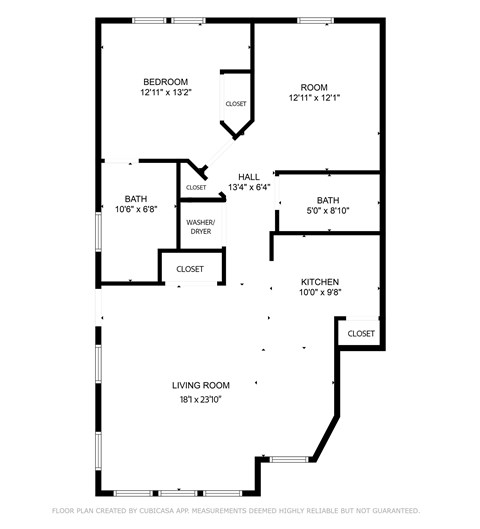 A black and white image of a floor plan for a home.